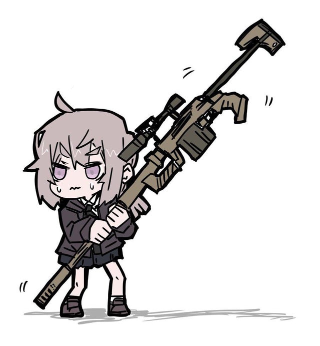 소녀전선. 근접전 준비중인 소림이.jpg