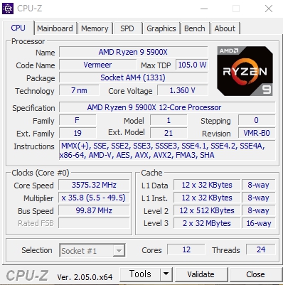 CPU-Z 컴퓨터 노트북 사양 확인 및 CPU, GPU 온도 체크 하드웨어 모니터