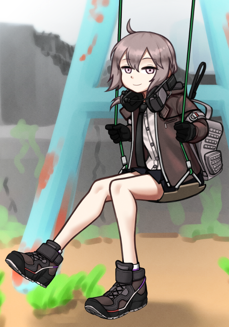 소녀전선. 그네타고 있는 M200