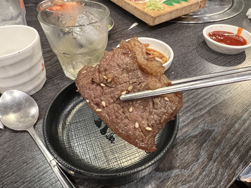 사이판 현지인 맛집 청기와 참치회. La갈비 그리고 라임소주