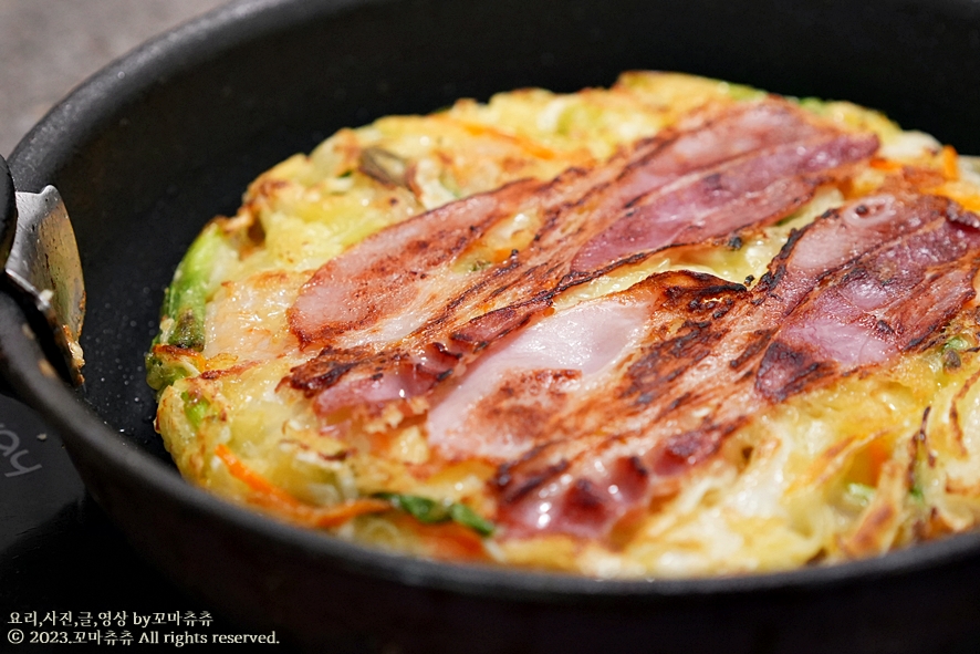 오꼬노미야끼 오코노미야끼 만들기 소스 맛있는 양배추전 칼로리 양배추요리