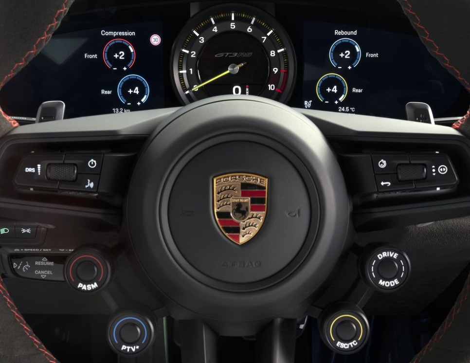 양산차에 DRS? 포르쉐 911 GT3 RS의 전자장비는 트랙데이의 게임 체인저