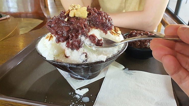 울산옥동맛집 미가원 추어탕, 울산옥동카페 파파빙스 팥빙수 (핸드폰 촬영)