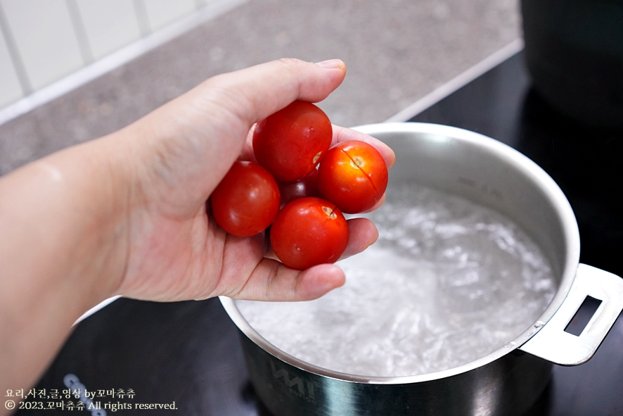 방울 토마토 마리네이드 만들기 보관 방울토마토 절임 꿀맛 방울토마토요리