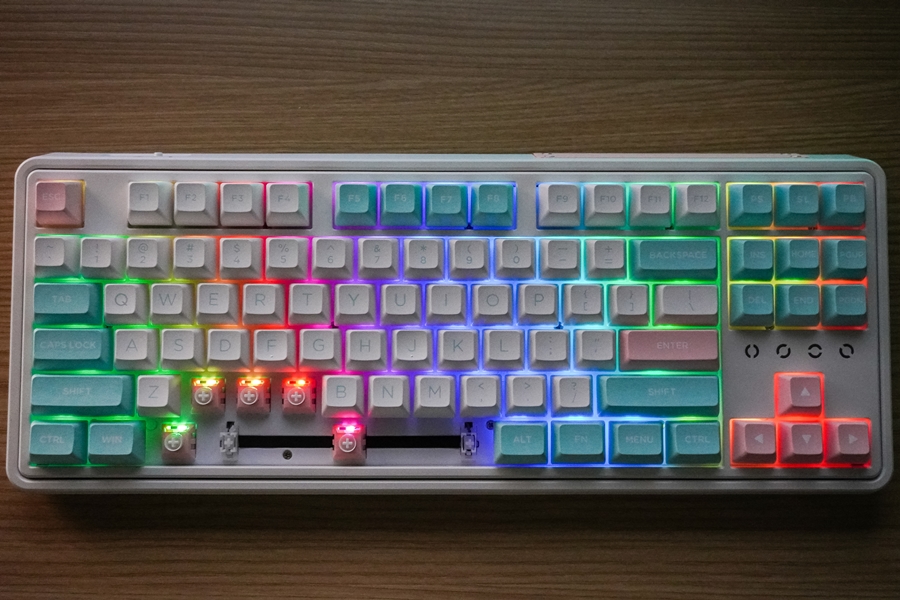 RGB 게이밍 기계식 키보드, FL-ESPORTS CMK87 마쉬멜로우 리니어 텐키리스