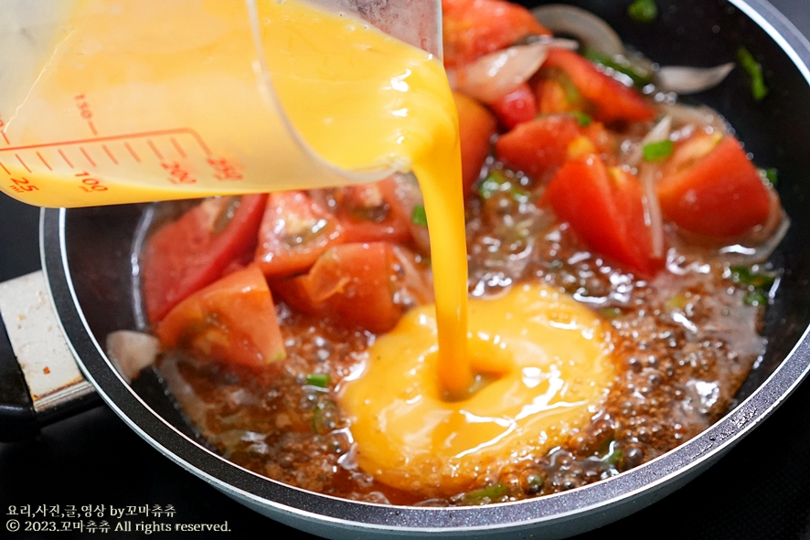 토마토 계란볶음 토마토 스크램블에그 맛있는 토마토달걀볶음 토달볶음 토달볶 레시피