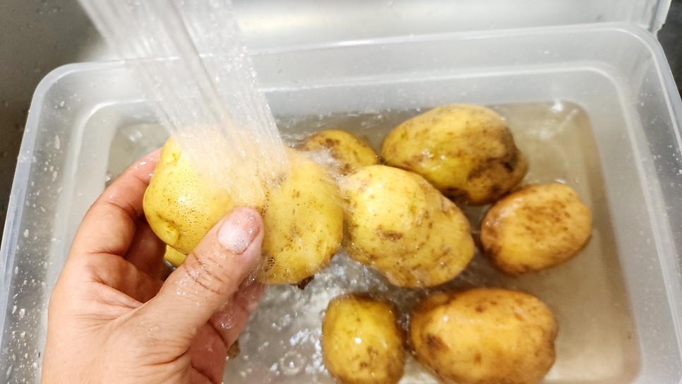 초간단디저트 감자맛탕 감자삶는방법 에어프라이어간식 감자치즈볼 감자요리