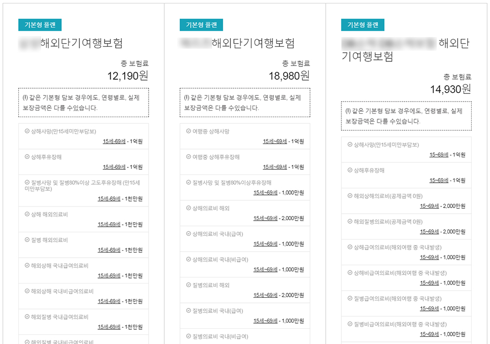 일본 베트남 해외 여행자보험 비교 가입 후기