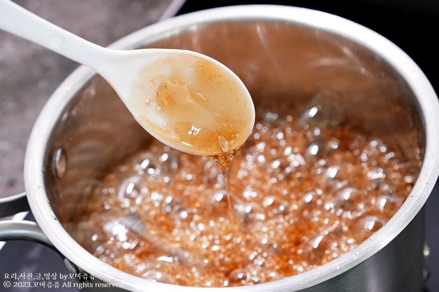 귤 탕후루 만드는법 과일 체리 탕후루 만들기 설탕 시럽 만드는법