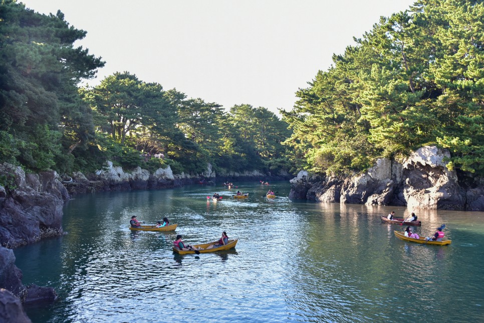 제주도 쇠소깍 카약 과 테우 서귀포시 가볼만한곳