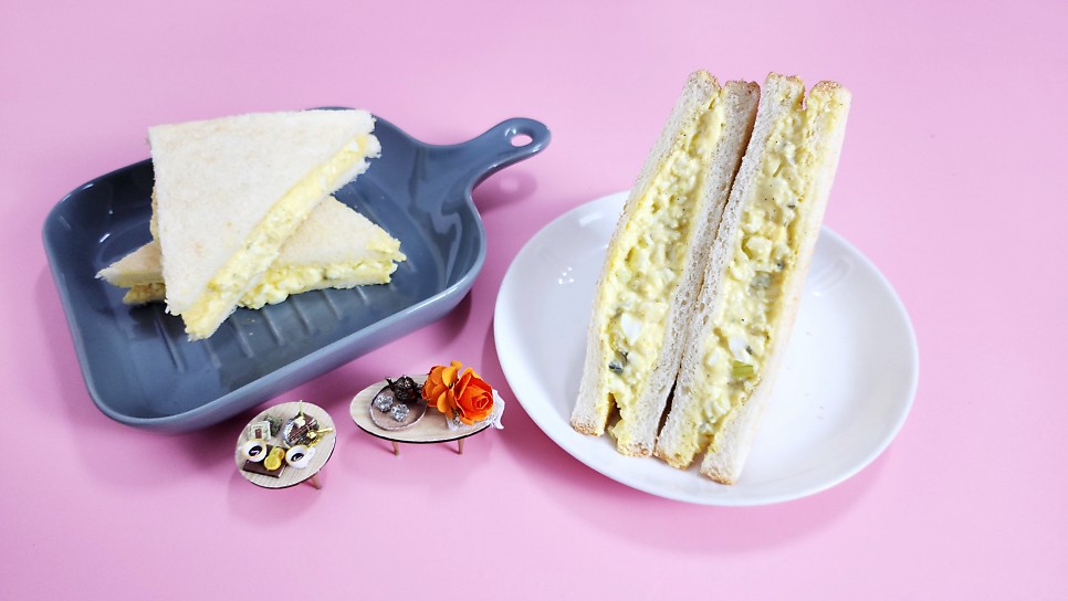 브런치메뉴 에그마요샌드위치 간단한 식빵요리 샌드위치도시락만드는법 계란요리