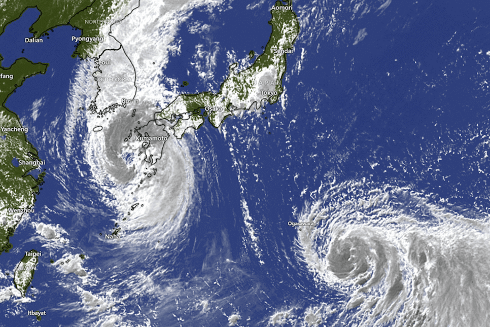 7호 태풍 란 예상 경로 뜻 현재 위치 오사카 일본 도쿄 방향 북상
