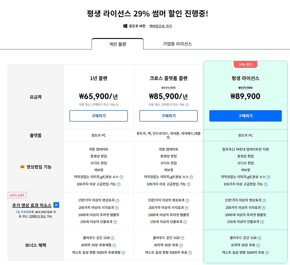 컴퓨터 화면녹화 프로그램 (동영상 녹화) 필모라 12 PC화면녹화도 가능