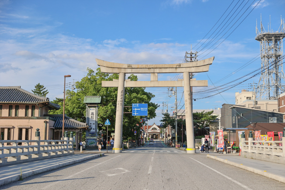 일본 여행지 추천 다카마쓰 근교 고토히라궁, 우동학교, 고토덴야시마