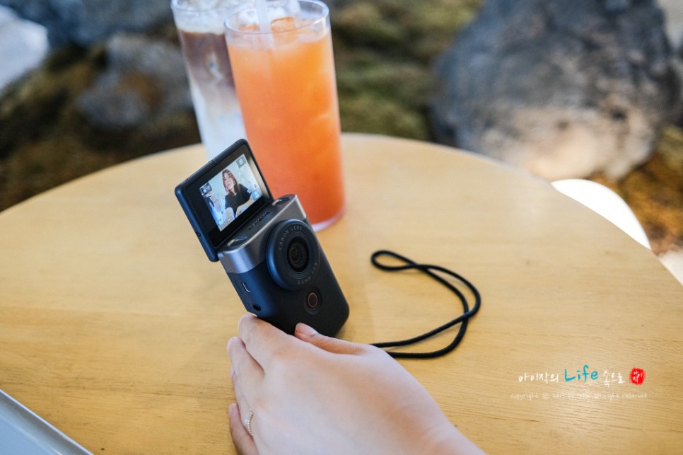 브이로그 카메라 캐논 파워샷 V10 캠핑 영상촬영에 좋네