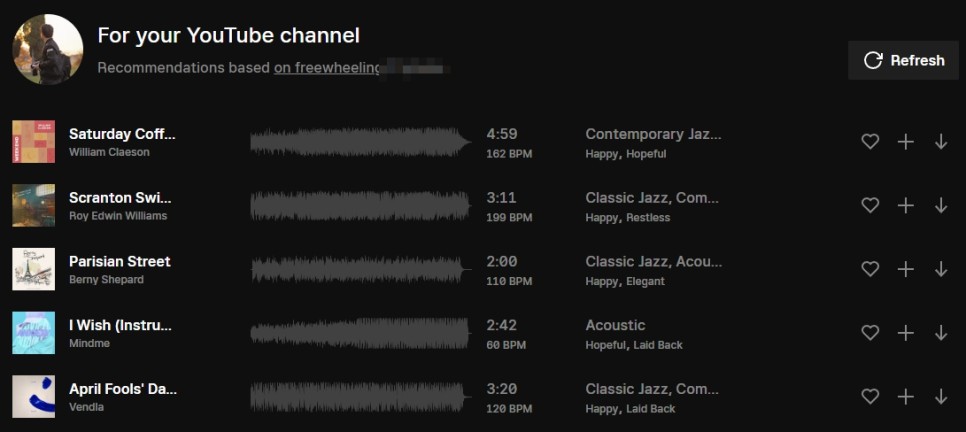 에피데믹사운드 사용 방법, 유튜브 BGM, 로열티 프리 뮤직 음악 사이트 epidemicsound