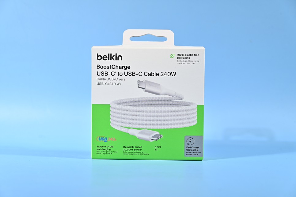 벨킨(Belkin) 부스트업 프로 140W 멀티 4포트 GaN PD 고속 충전기 240W CtoC C타입 초고속 충전 케이블 함께 사용해 보니