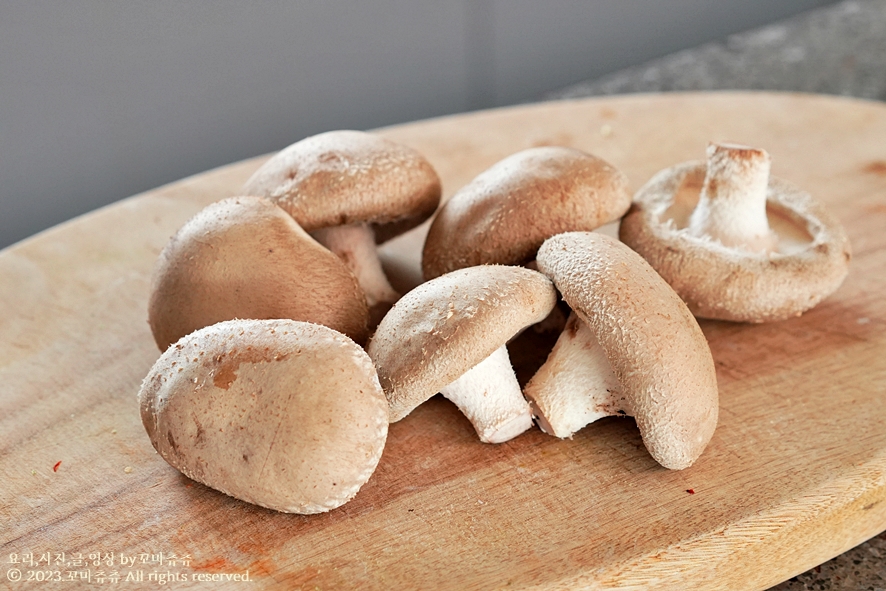 생 표고버섯볶음 만드는 법 굴소스 맛있는 표고버섯요리 표고 버섯종류