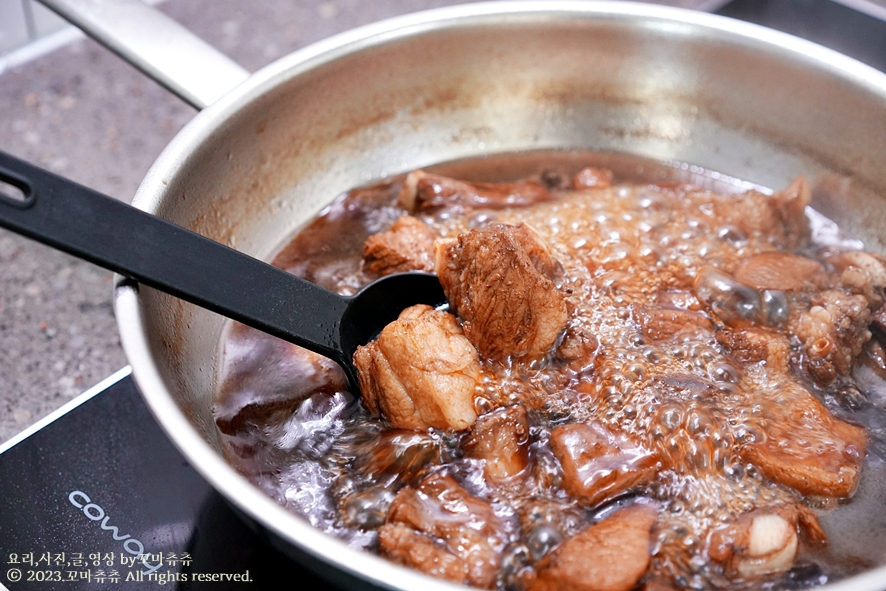 돼지갈비찜 레시피 잡내 제로 꿀맛 간장 돼지 갈비찜 양념 만들기