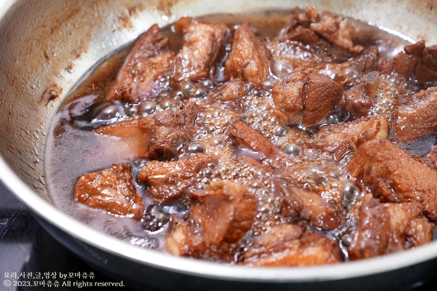 돼지갈비찜 레시피 잡내 제로 꿀맛 간장 돼지 갈비찜 양념 만들기