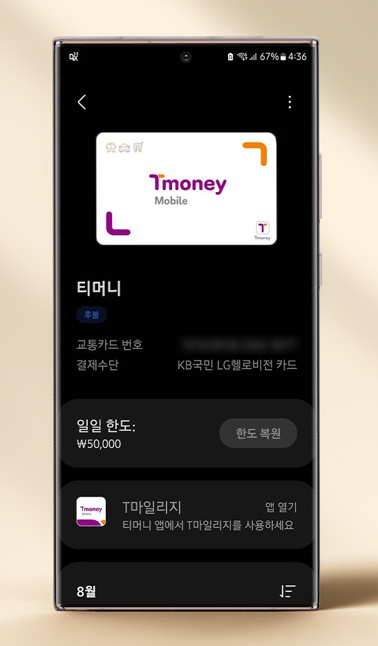 삼성페이에 티머니/캐시비 교통카드 추가하고 편리하게 사용하기