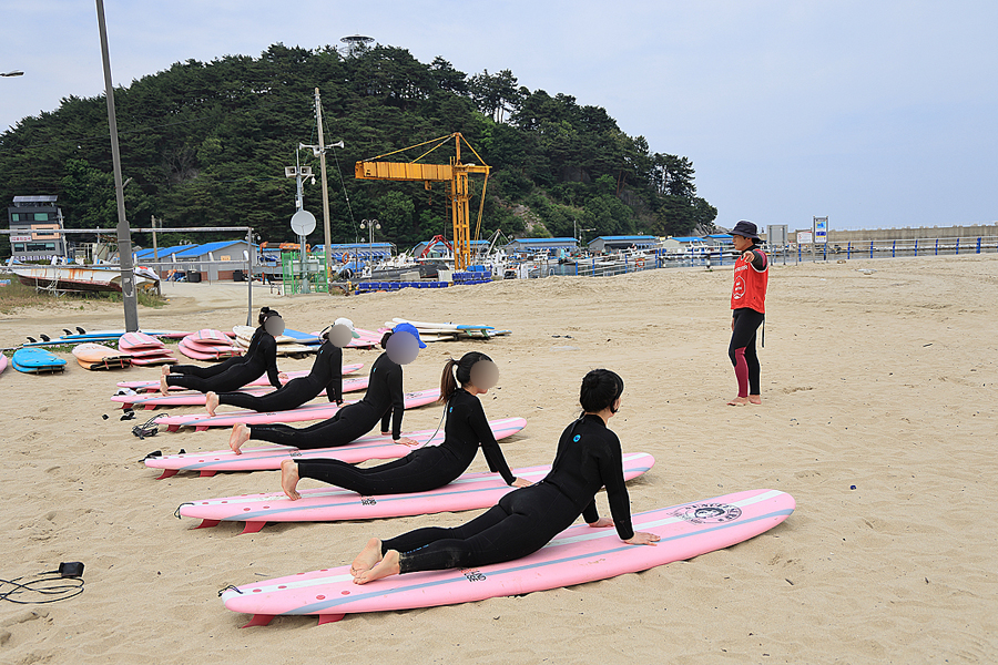 강원도 양양 서핑 강습 인구해변 추천 숙소