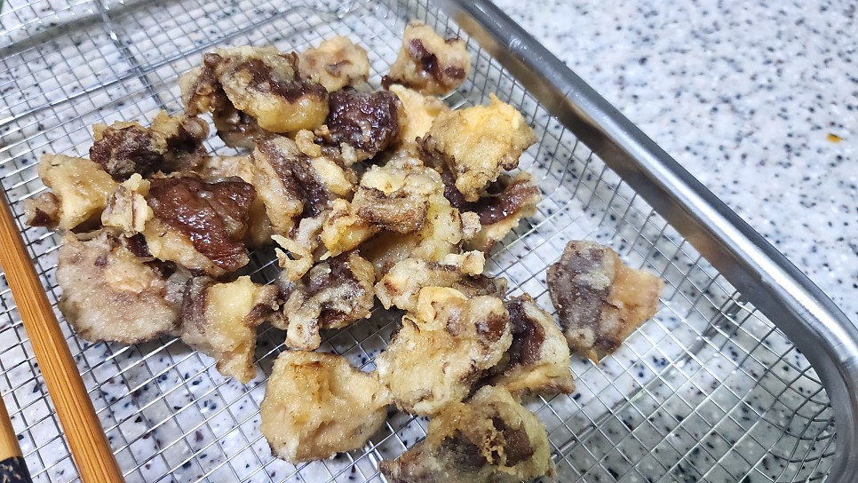 표고버섯 탕수육 케찹 넣고 탕수육소스 만들기 버섯탕수육 반죽 비건 레시피