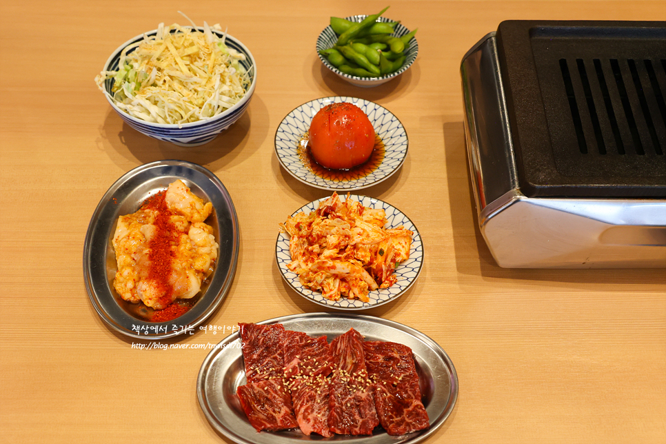 일본 도쿄 맛집 신주쿠 야키니꾸 한국어 메뉴판 있는곳