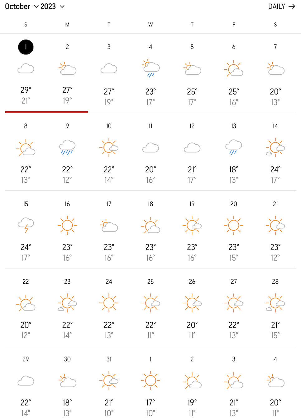 10월 일본 날씨 오사카 도쿄 후쿠오카 초 말 옷차림 홋카이도 교토