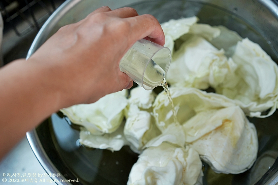 양배추 삶는법 시간 삶기 양배추 찌는법 찌는시간 세척 참치쌈장 만들기 양배추찜 양배추쌈 양념장