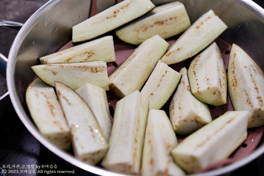 가지무침 양념 만드는 법 가지 찌는시간 찌기 가지나물무침 가지요리