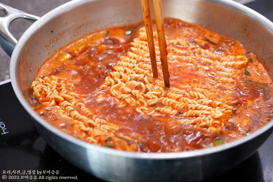 순두부 열라면 레시피 초대박 마열라면 후기 라면 맛있게 끓이는 법 2개 물량 해장라면