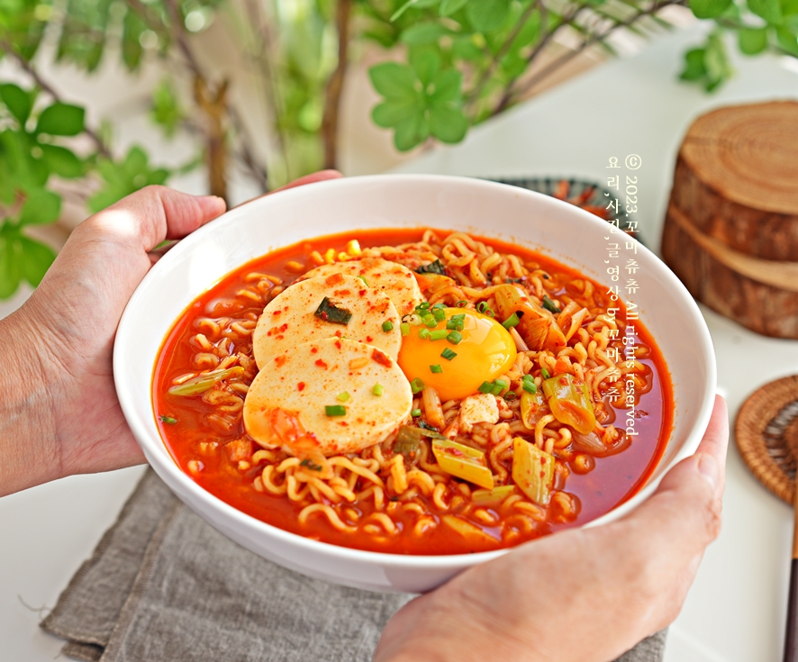 순두부 열라면 레시피 초대박 마열라면 후기 라면 맛있게 끓이는 법 2개 물량 해장라면