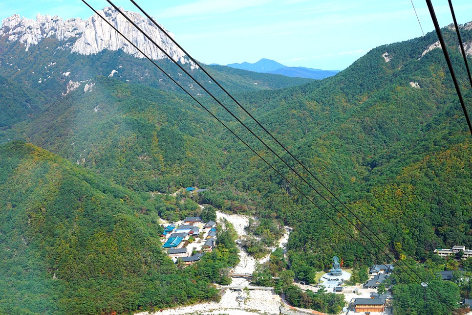 속초 설악산 국립공원 권금성 케이블카 설악산 단풍 &amp; 척산족욕공원