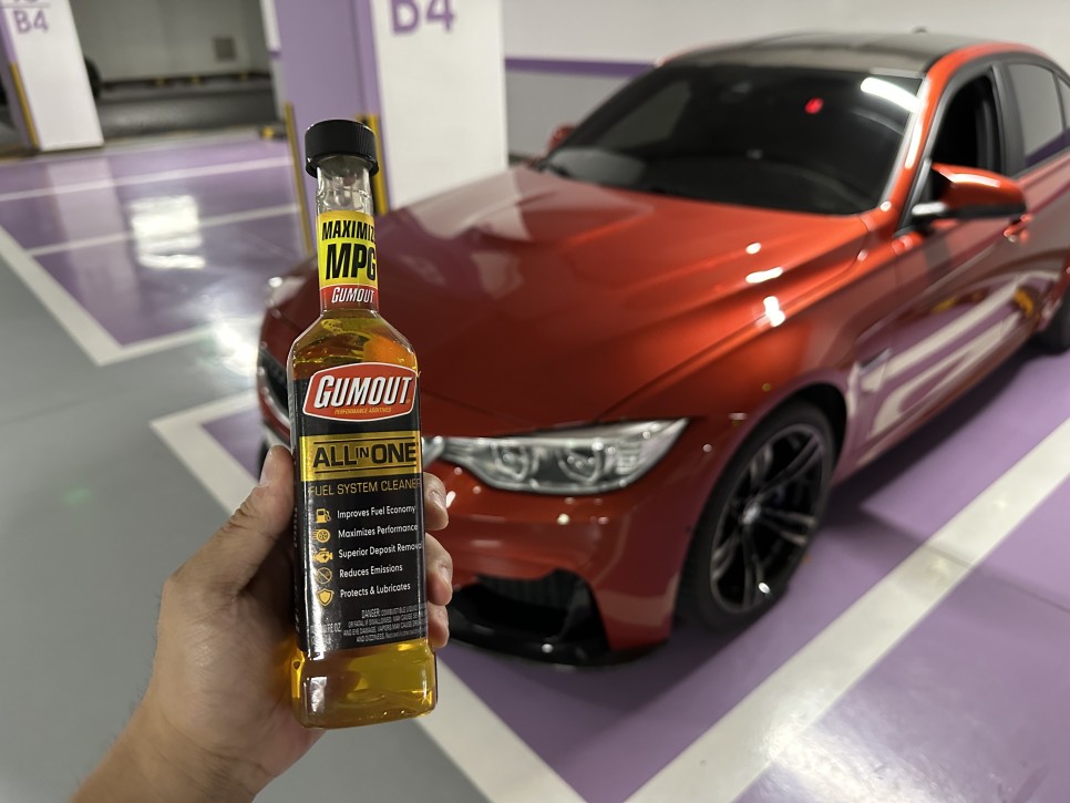 고급 휘발유 넣는 BMW M3 관리에 검아웃 가솔린 연료첨가제