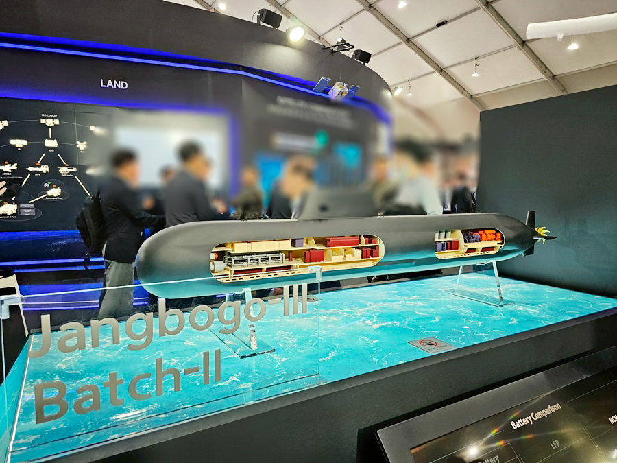 한화오션 잠수함 수출 가능성 기대, 아덱스(ADEX) 2023에서 만난 장보고-III