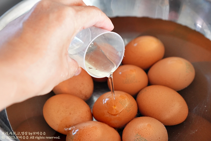 전기밥솥 구운계란 만들기 압력밥솥 구운계란 맥반석계란 만들기 아이간식 훈제계란