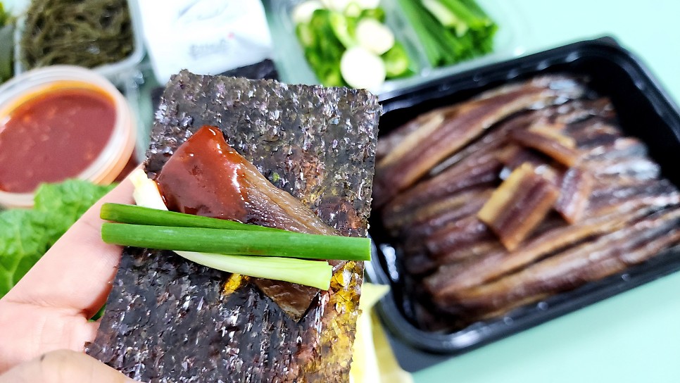 손님상차림메뉴 포항 과메기 먹는법 10월제철음식 해풍건조 구룡포 과메기