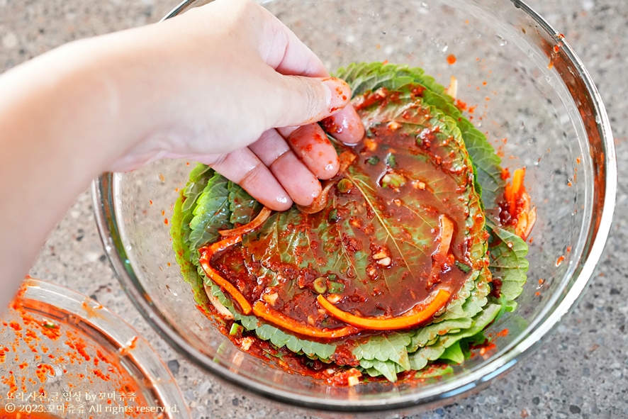 깻잎 양념장 만들기 감탄연발 8분 깻잎김치 만드는 법 양념 깻잎 무침 요리