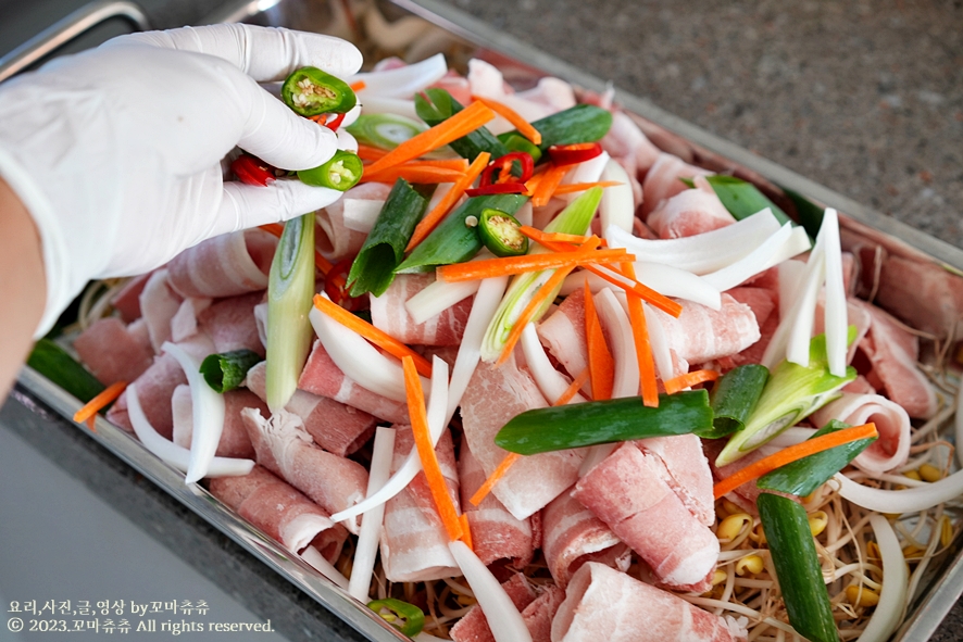 콩나물불고기 콩불 레시피 양념 만들기 맛보장 콩나물 삼겹살볶음 대패삼겹살 요리 저녁 뭐먹지