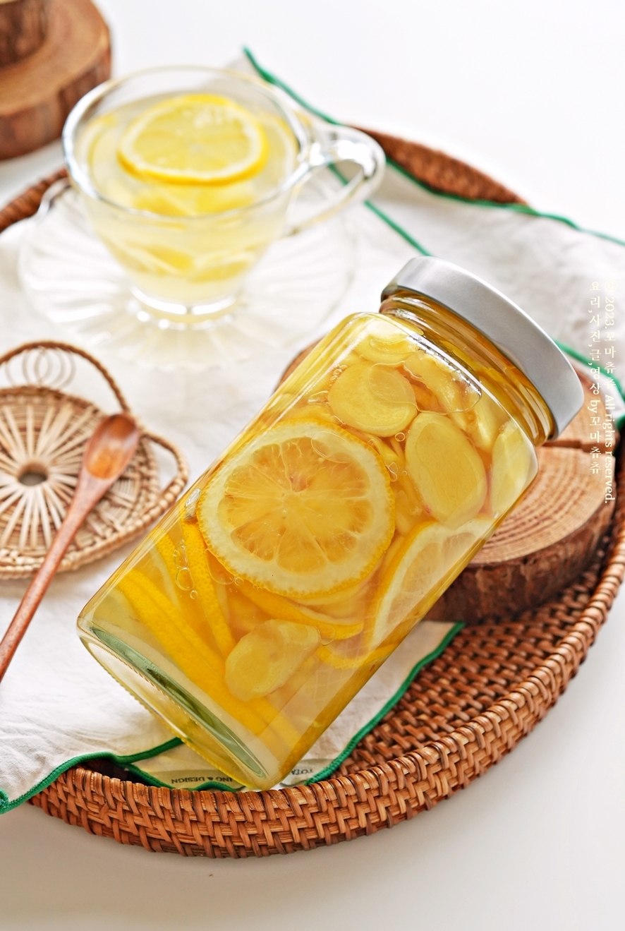 레몬 생강청 만들기 수제 생강청 만드는법 보관 생강차 레몬청 만들기 레몬 세척 생강요리