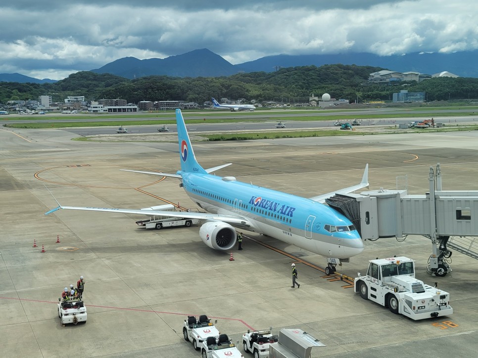 일본 후쿠오카 비행시간 대한항공 수화물 무게, 기내식, 좌석, 와이파이