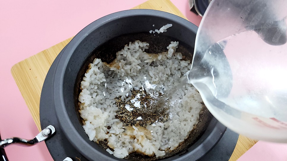 전복 돌솥밥 만들기 1인밥상 압력돌솥밥으로 누룽지까지