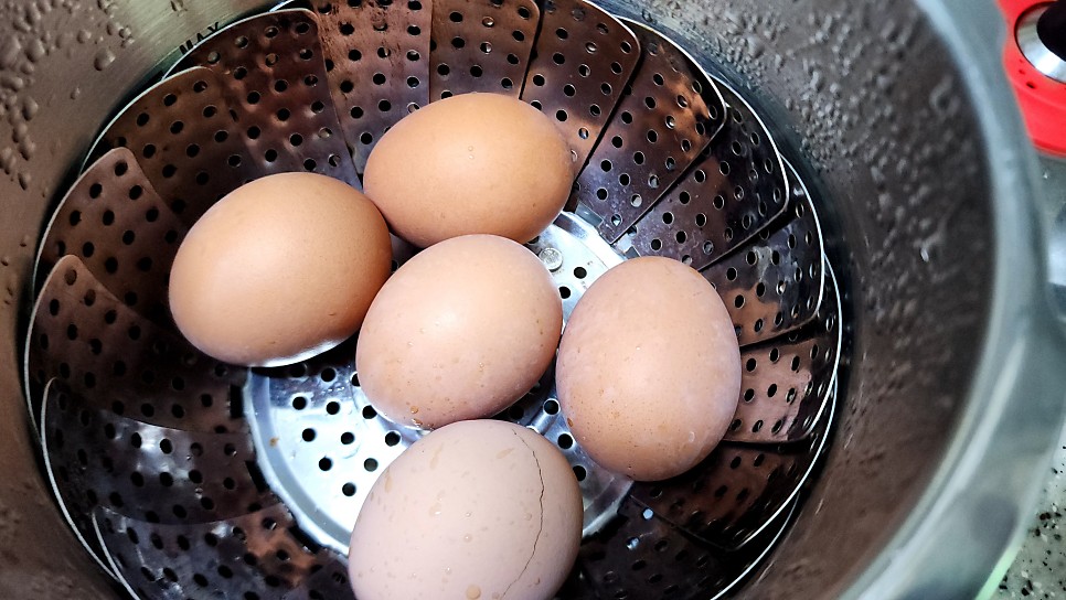 맥반석계란 압력밥솥 구운계란 만들기 압력솥 계란굽는법 다이어트 계란요리