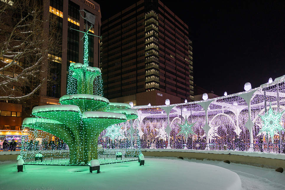 홋카이도 삿포로 여행 가성비 호텔 추천 12월 날씨와 눈 크리스마스 마켓