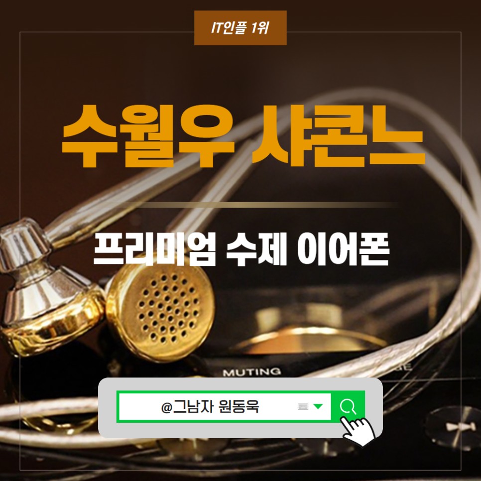 수월우 샤콘느 프리미엄 이어폰 알아보니