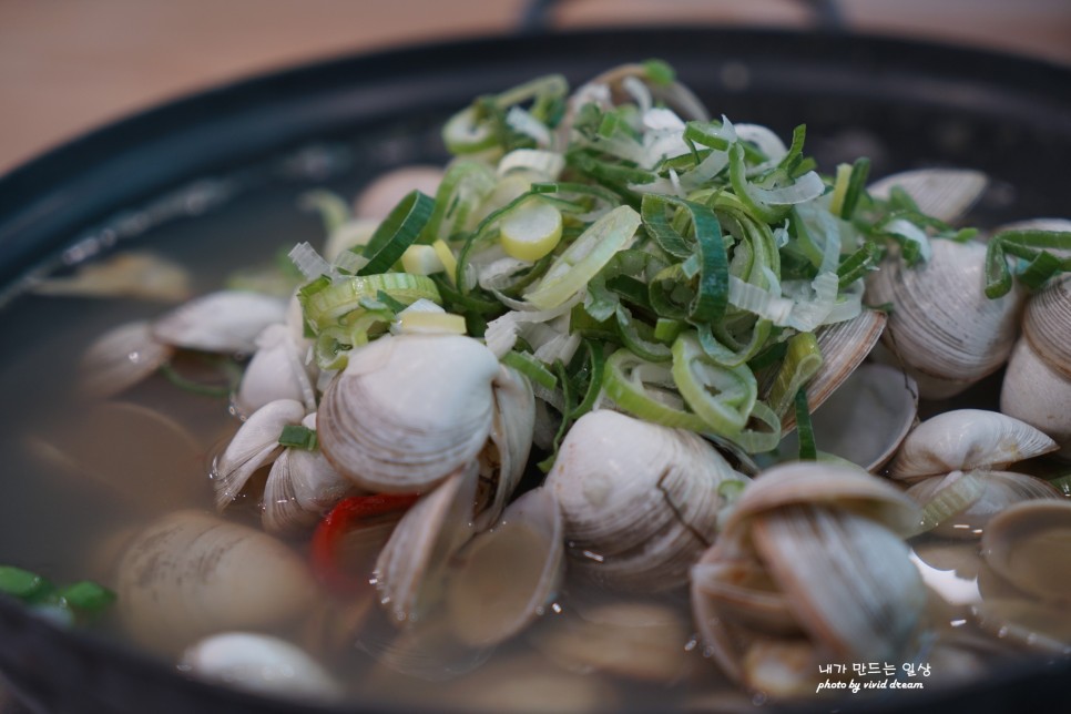 경산 점심 맛집 동동칼국수 동죽칼국수 해물파전 물총탕