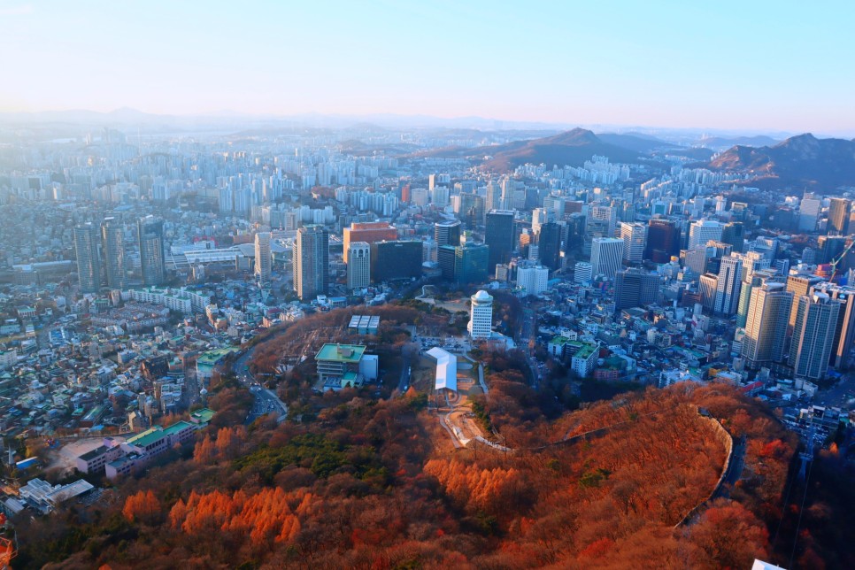 서울 남산 둘레길 코스 단풍 구경 남산 케이블카 남산타워 전망대