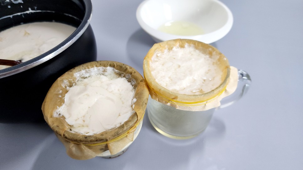 수제 그릭요거트 만들기 유청분리기 그릭요거트 기계 멸균우유 무설탕 요거트