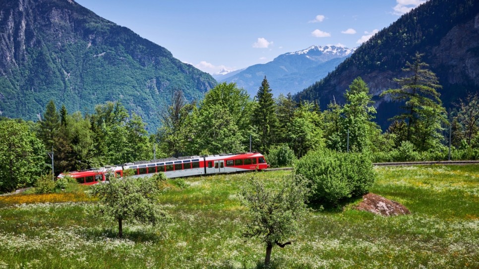 알프스 산을 달리는 아기자기 예쁜 기차, 몽블랑 익스프레스